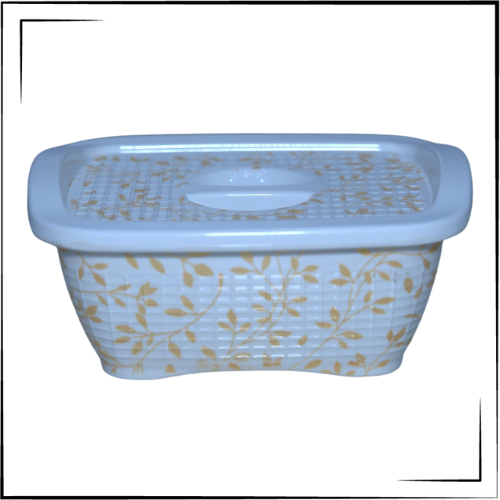 Melamine Creata Cover Dish (Gold)