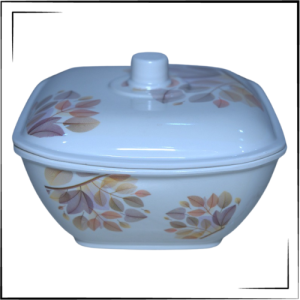 Melamine Oreva Cover Dish (Cream)