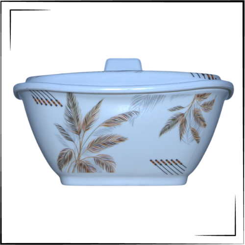 Melamine Oscar Cover Dish (Golden Leaf)