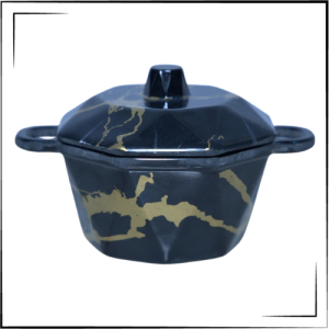 Melamine Diamond Bowl (Black)