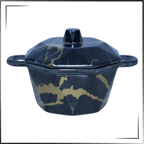 Melamine Diamond Bowl (Black)
