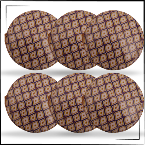 Coaster Bule Dimond Design Set