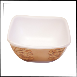 Melamine Square Bowl (Cream)