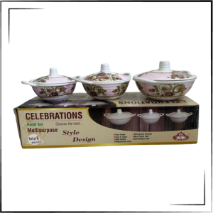 Melamine Kadai Set (Celebration) (Pink)