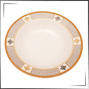 Melamine Soup Plate (Orange)
