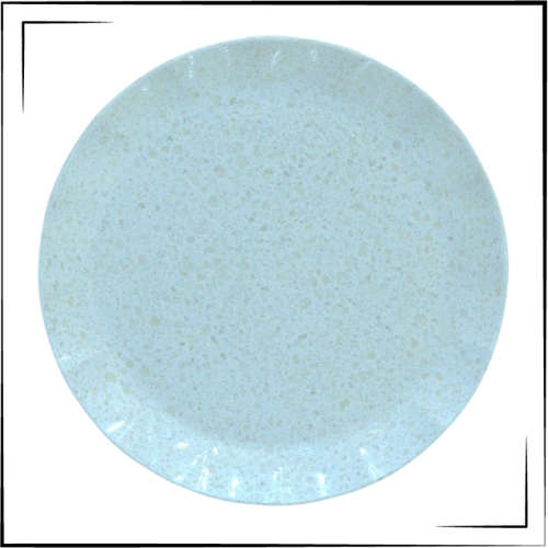 Melamine Plate (White & Cream)