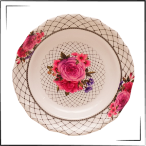 Melamine Soup Plate (Flowers)