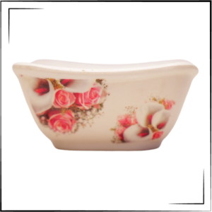 Melamine Square Bowl (Rose)