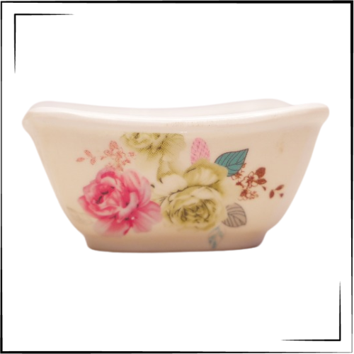 Melamine Square Bowl (Flower)