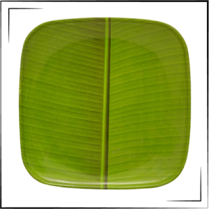 Melamine Square Plate (Green)