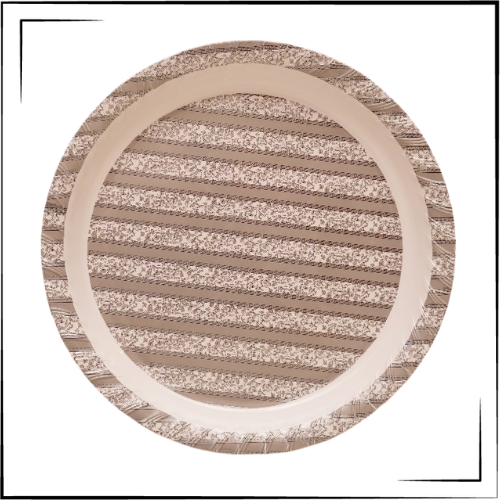 Melamine Mandi Thal (Grey Stripe)